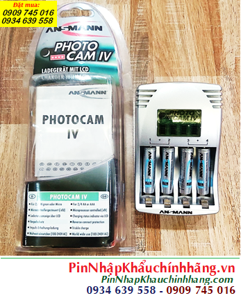 Ansman PhotoCam IV _Máy sạc 4 Pin AAA, Kèm sẳn 4 Pin sạc Ansman AAA1100mAh-1.2v Mignon